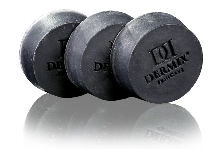 Dermix soap with activated charcoal